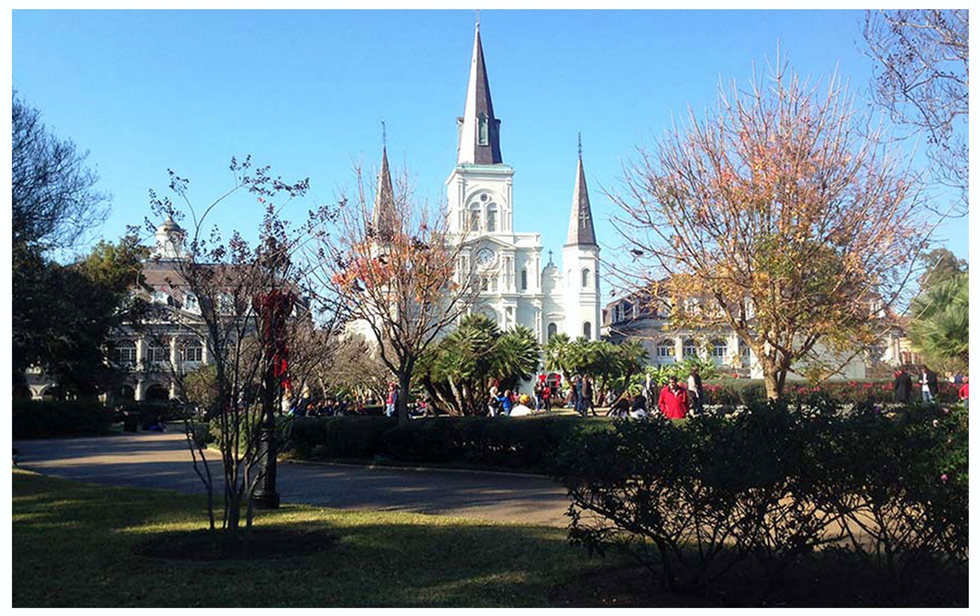 Jackson Square, Decatur Street, New Orleans (today)