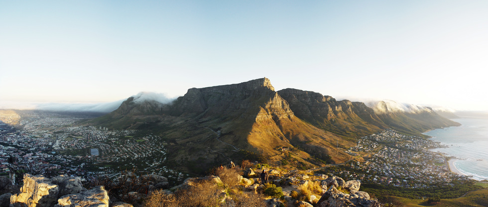 a view of Table Mountain overlooking Cape Town