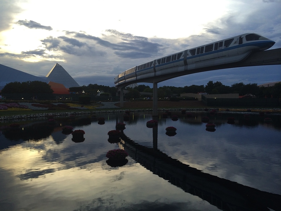 Monorail in Epcot