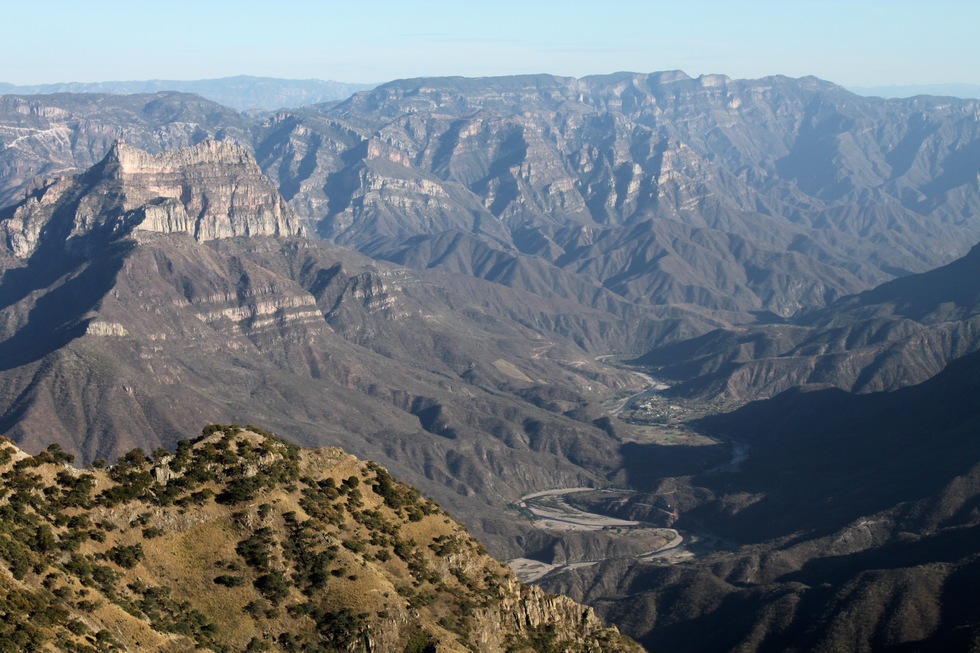 A view of buttes in Copper Canyon