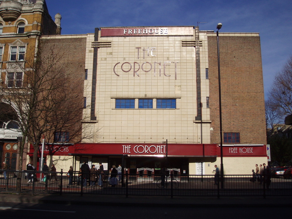 An exterior photo of the Coronet Cinema