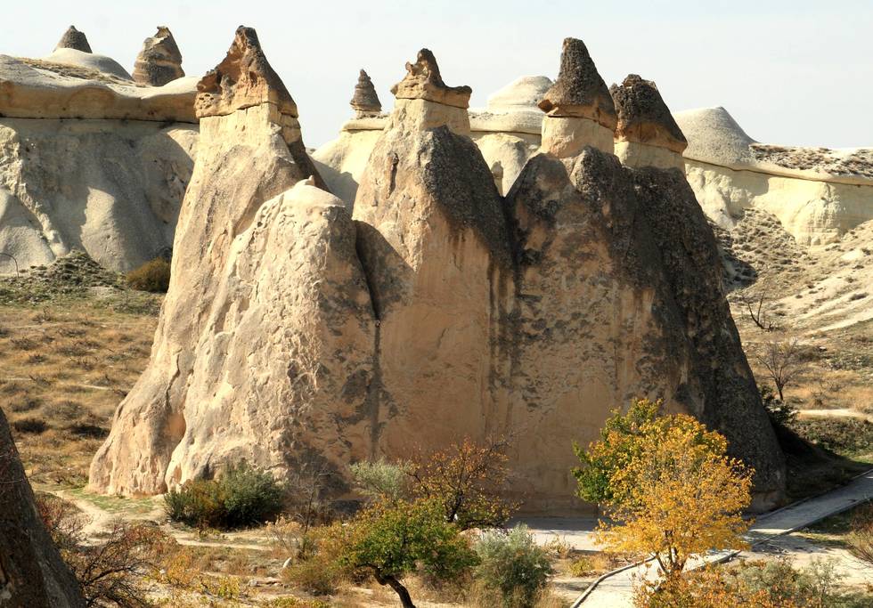 A photo of a rock formation in Cappadocia