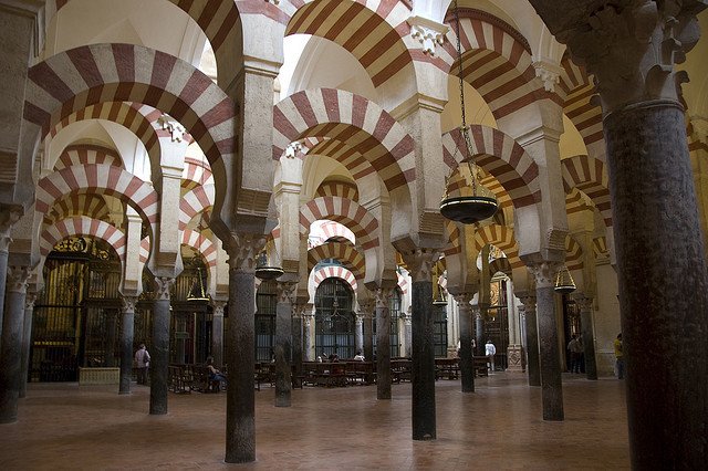 A photo of the Arches in the Mosque-Cathedral of Cordoba 