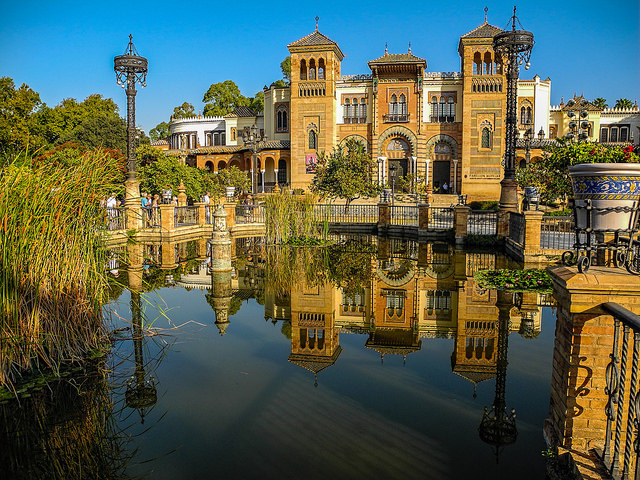 A photo of a canal in Seville