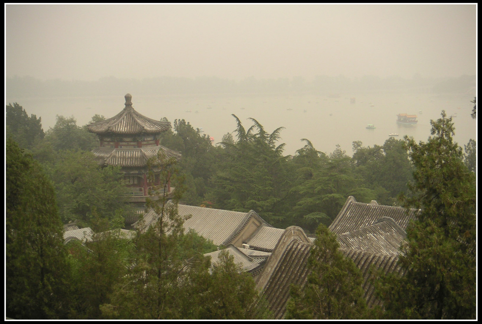 Rooftop view of the Summer Palace in Beijing