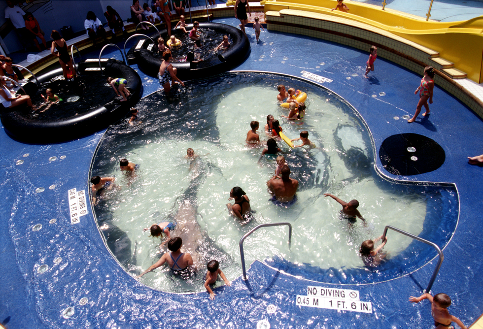 Aerial view of Mickey's Pool 