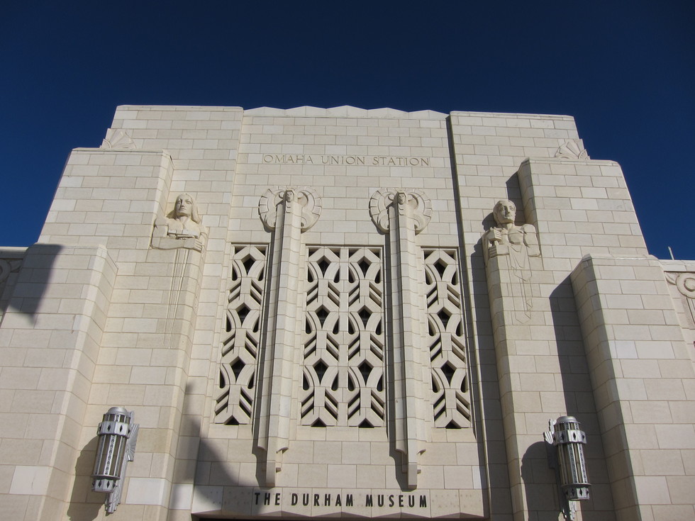 The exterior of the Durham Museum in Omaha, Nebraska