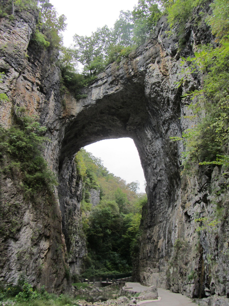 Virginia's magnificent Natural Bridge of stone.
