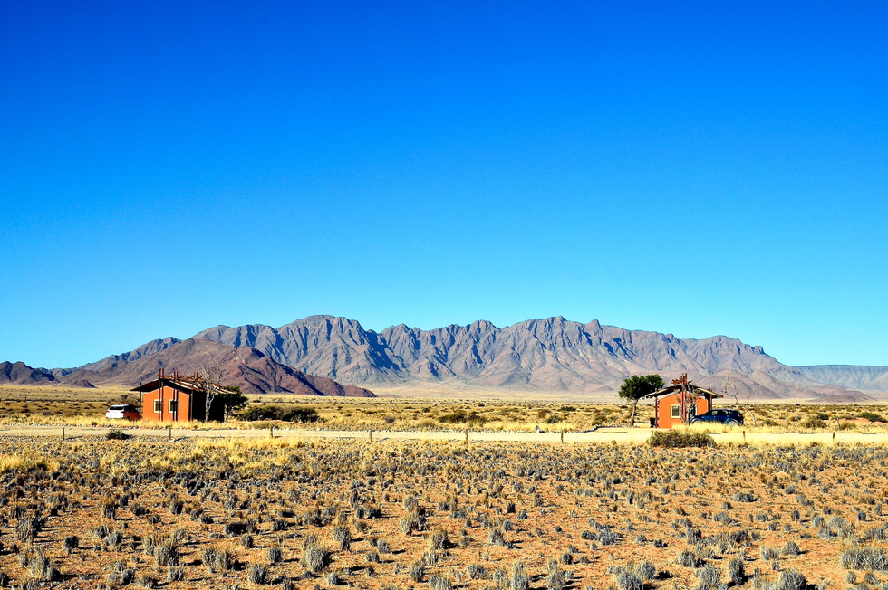 Two housing units in Desert Camp of Southern Namibia