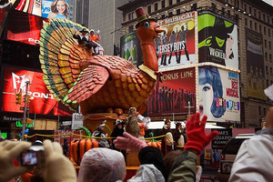 Macy's Thanksgiving Parade turkey and pilgrims 