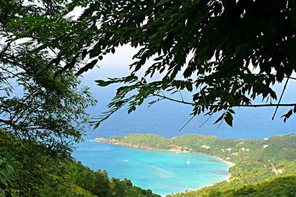 A bird's eye view of Tortola.
