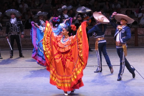 Dancers entertain at Xcaret in Mexico.