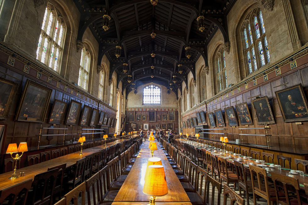 The dining hall at Oxford's Christ's Church College.