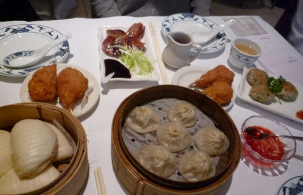 A table full of dim sum at Yank Sing restaurant in San Francisco