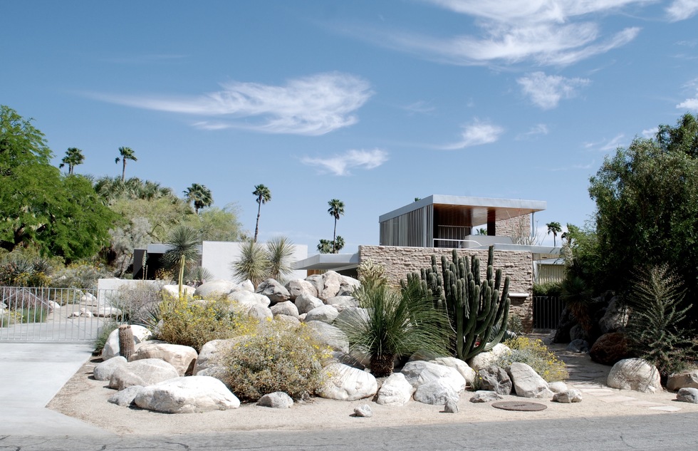 A midcentury modern home in Palm Springs, California.