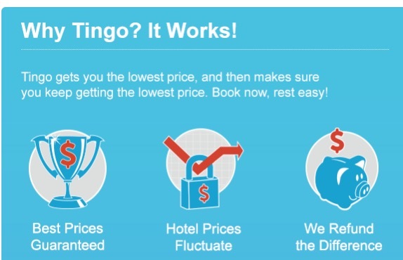 Screenshot of promotional material for TripAdvisor's Tingo service