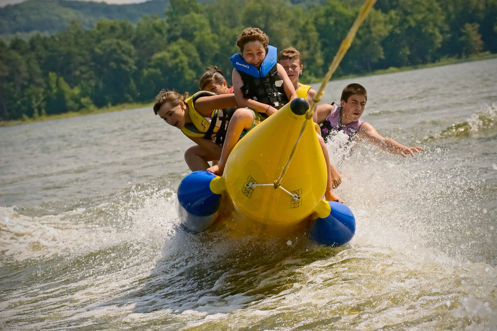 Children wakeboarding at The Tyler Place