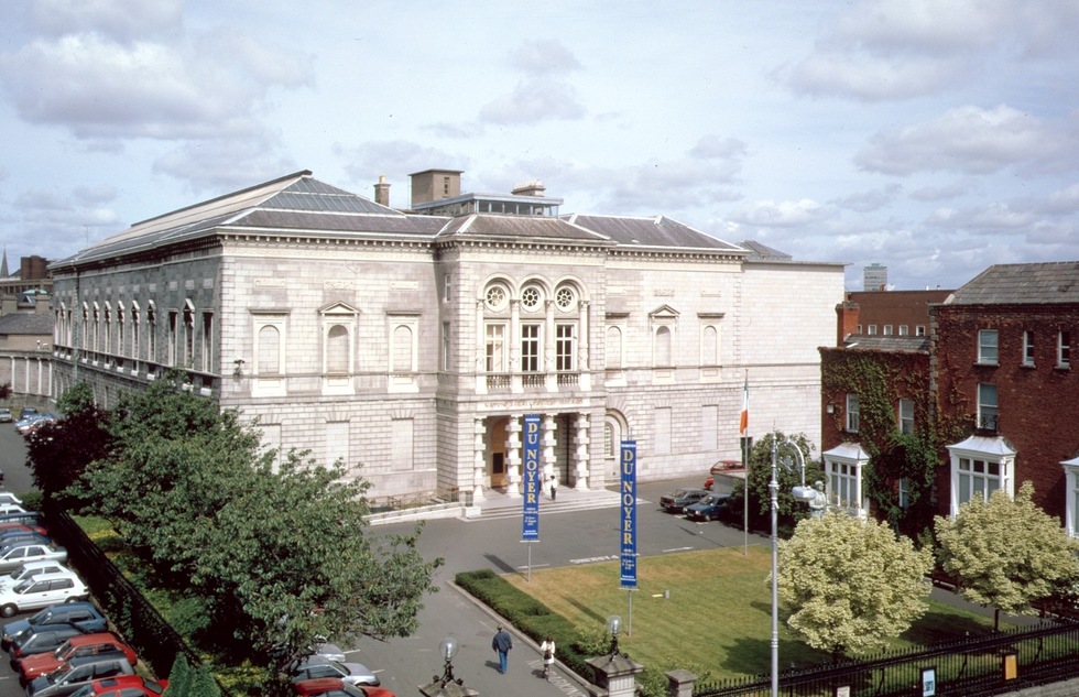 Facade of the National Gallery of Ireland in Dublin