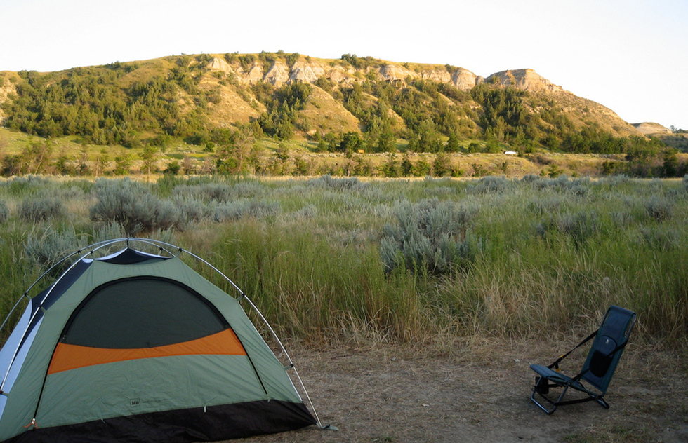 USA's Best Underrated National Parks: A campground at Theodore Roosevelt National Park
