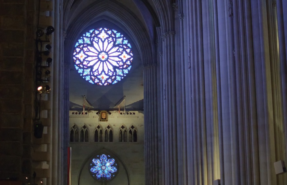 Interior of the Cathedral of St. John the Divine in New York City