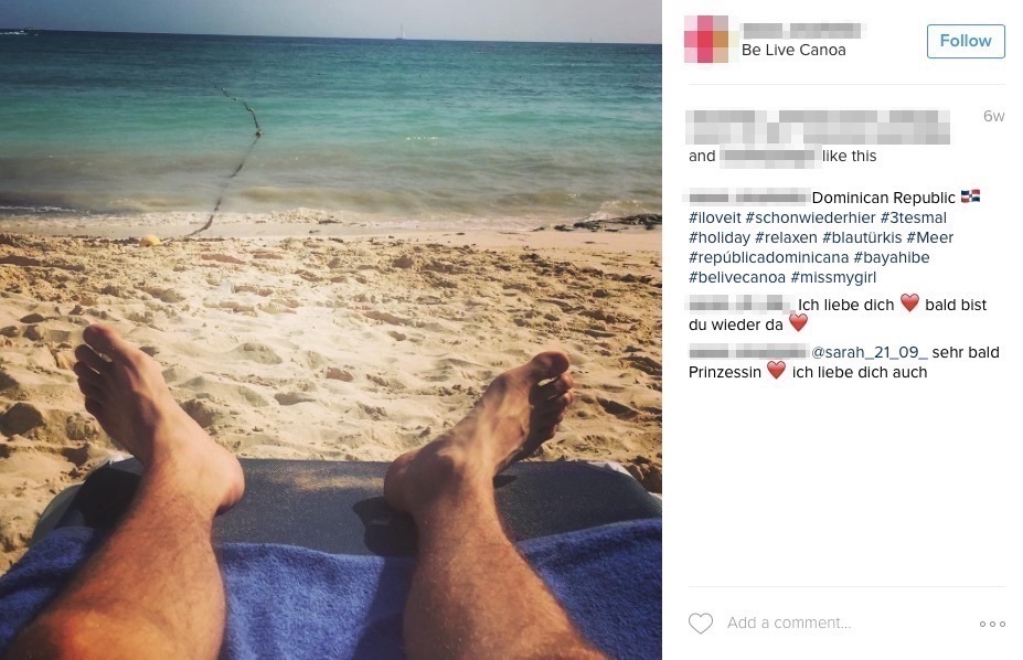 Instagram fail: Feet