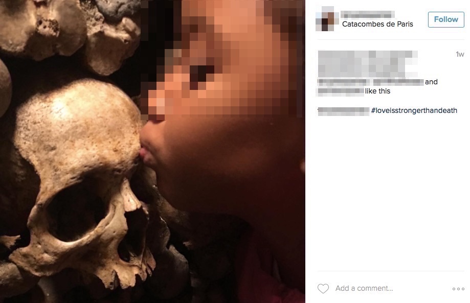 Instagram fail: Desecrating graves