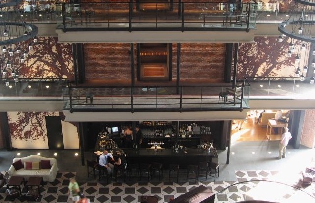 Inside the Liberty Hotel, converted from a Boston jail