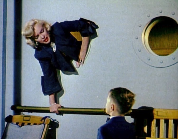Marilyn Monroe in a scene from "Gentlemen Prefer Blondes"