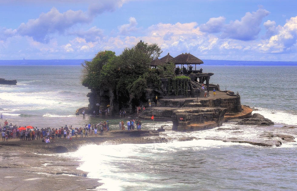 A temple on the Indonesian Island of Bali. Indonesia is a predominately Muslim nation. 