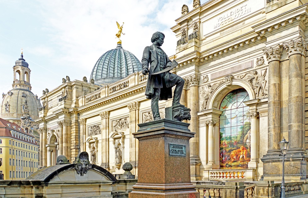 A statue in Dresden, Germany