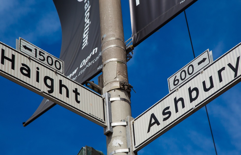 Haight-Ashbury street sign in San Francisco