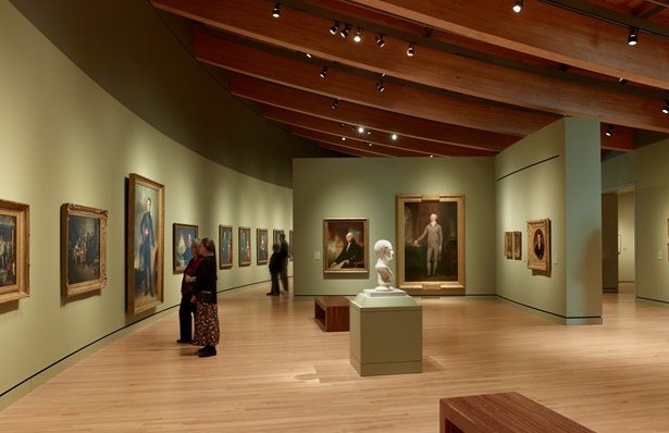 The Colonial to 19th Century gallery at Crystal Bridges Museum of American Art in Bentonville, Arkansas