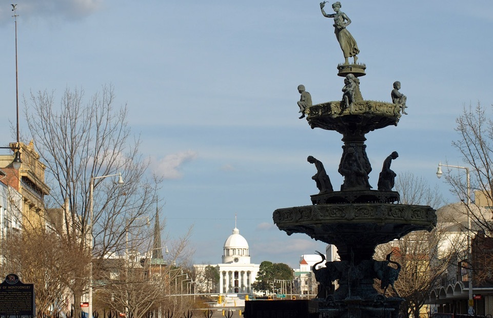 Court Square Fountain in Montgomery, Alabama