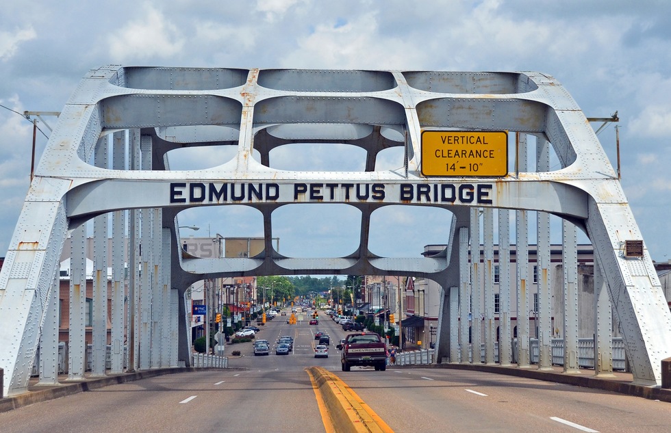 The Edmund Pettus Bridge in Selma, Alabama