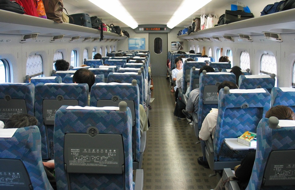 Individual bullet train tickets and carriage selection