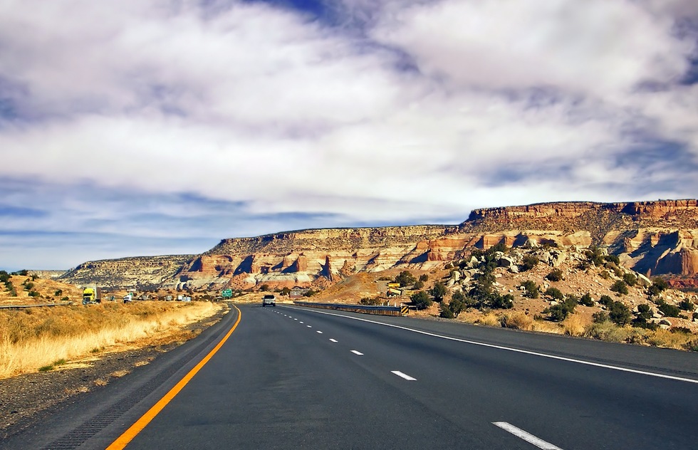 Interstate 40 East, near the Arizona-New Mexico border