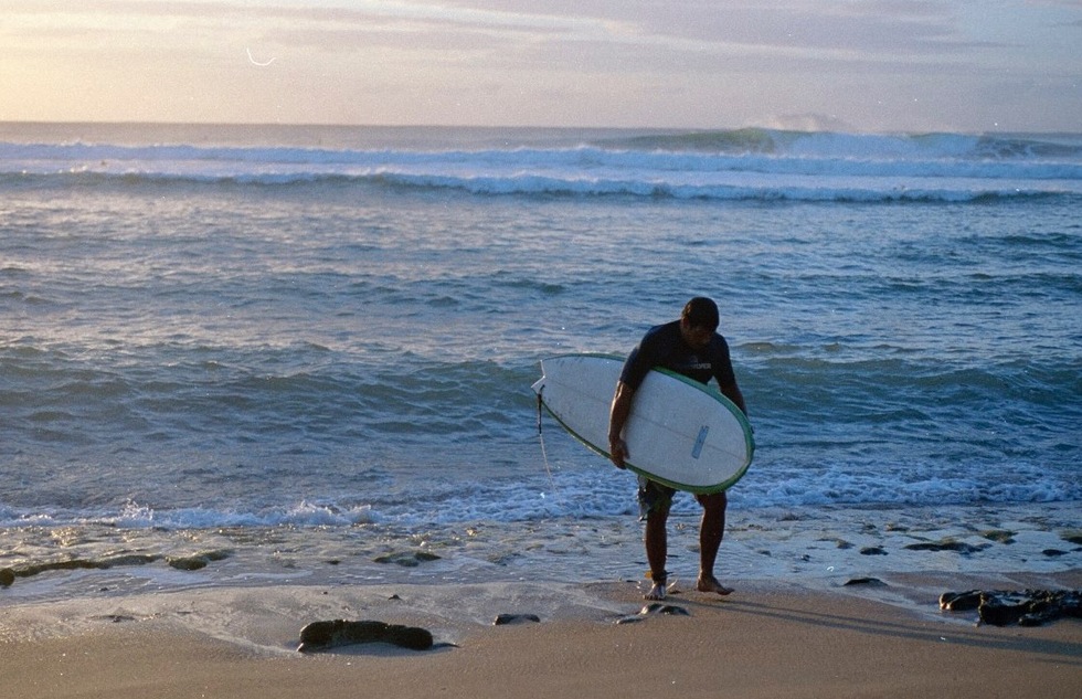 A surfer in Rincón