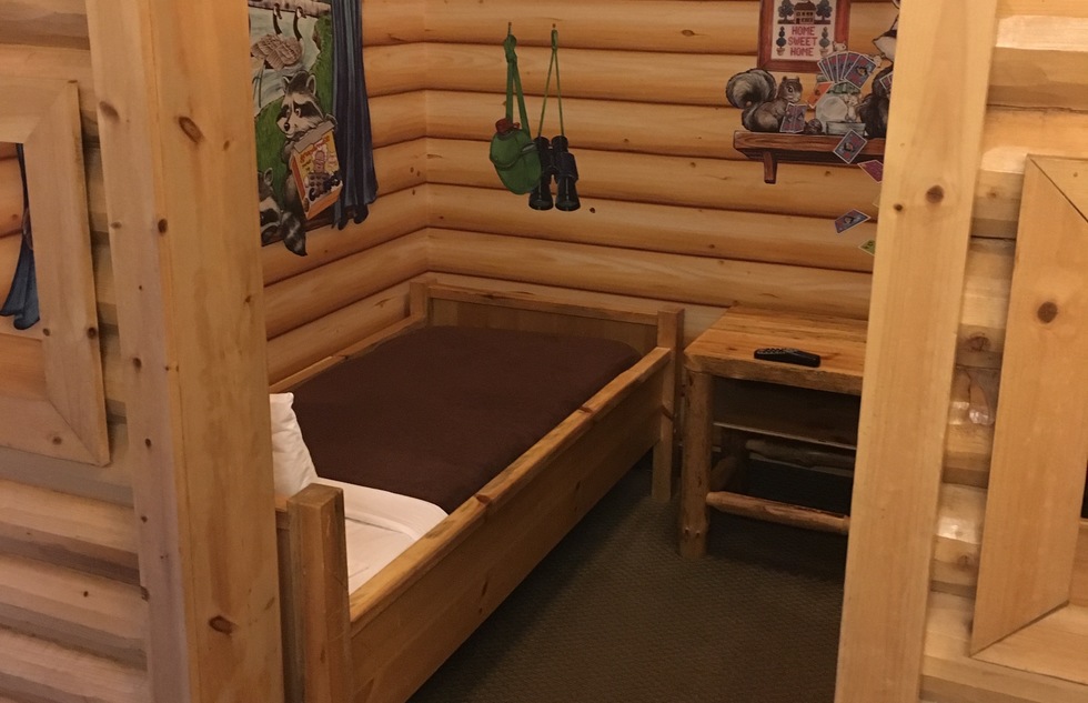 Kid cabin in a suite at Great Wolf Lodge Pocono Mountains in Pennsylvania