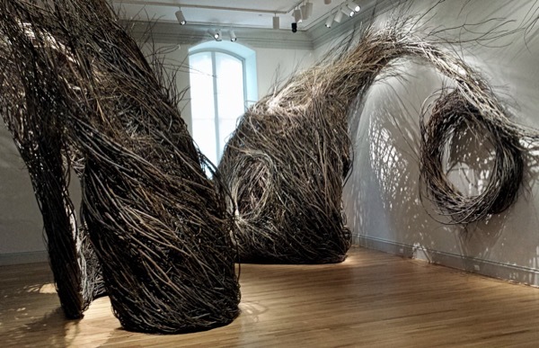 Patrick Dougherty's "Shindig", on display at the Renwick Gallery in Washington, D.C.