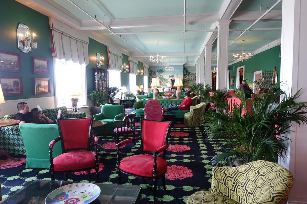 The lobby of the Grand Hotel