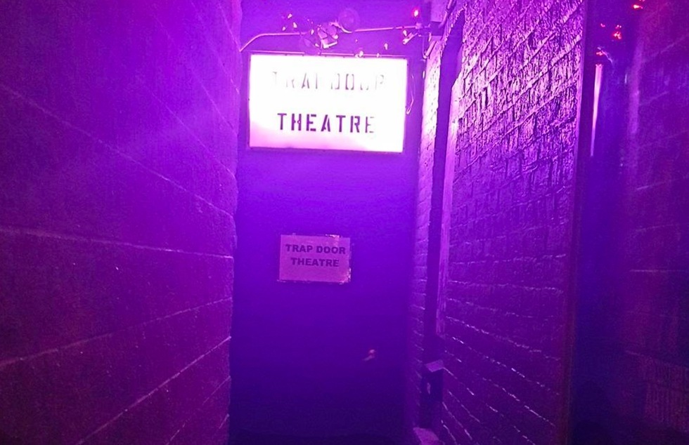Entrance to Trap Door Theatre in Chicago