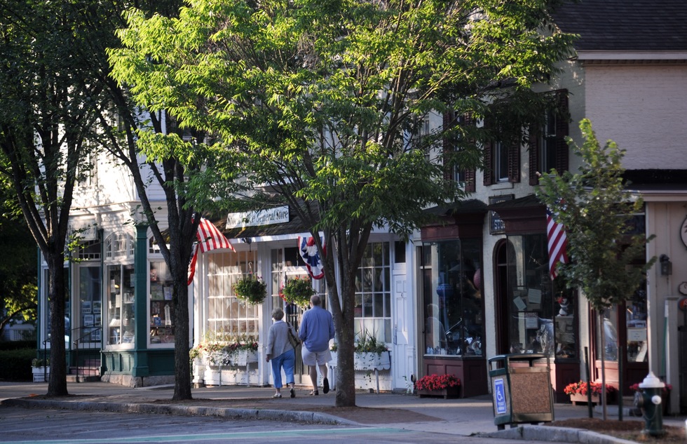 The main street of Stockbridge, Massachusetts