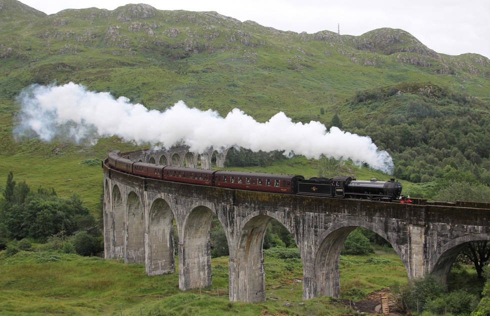 Jacobite steam train, Scotland