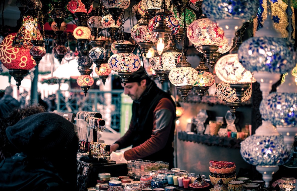 A shopkeeper in Turkey