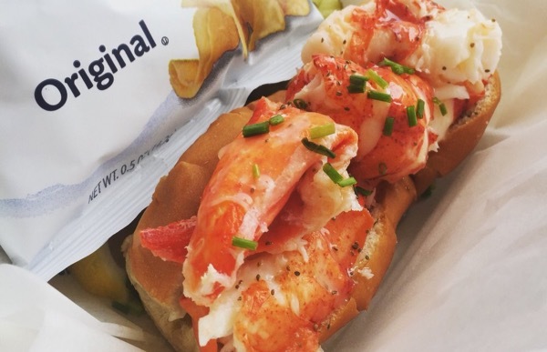 Lobster roll from Quincy's