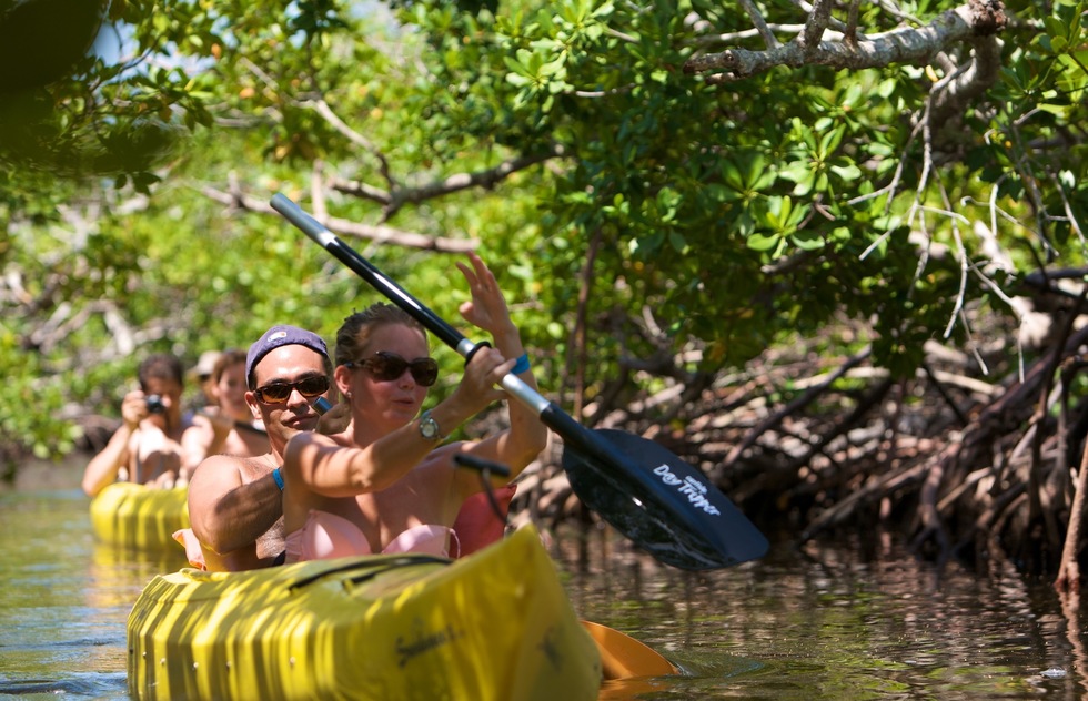 Kayaking at Lucayan National Park on Grand Bahama Island