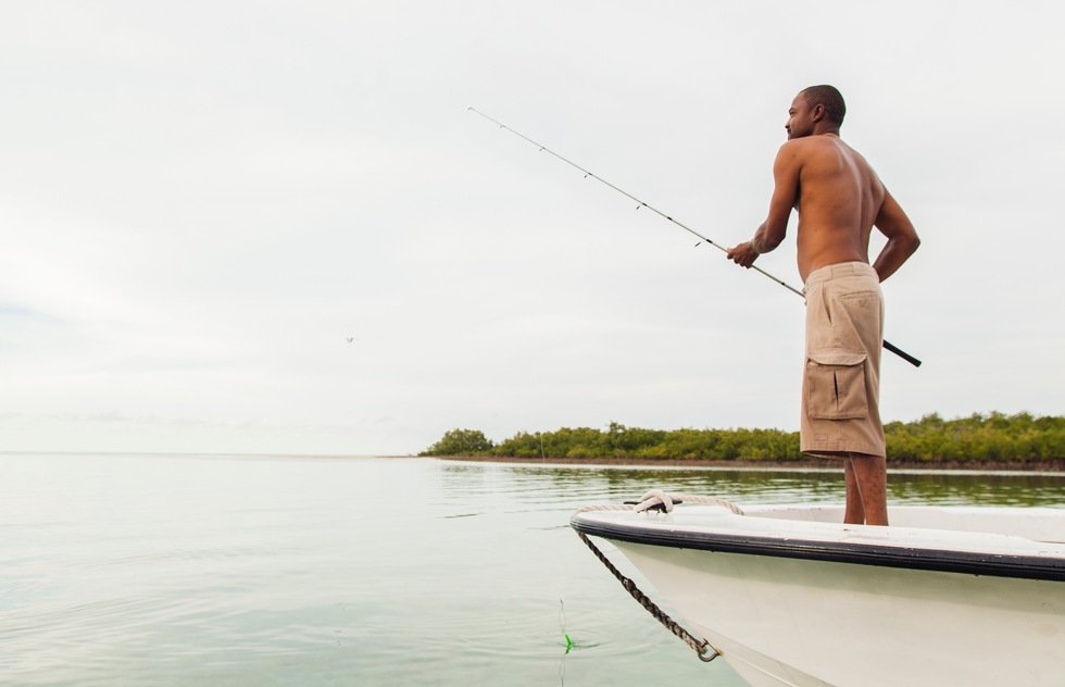 Fisherman in the Abacos of the Bahamas