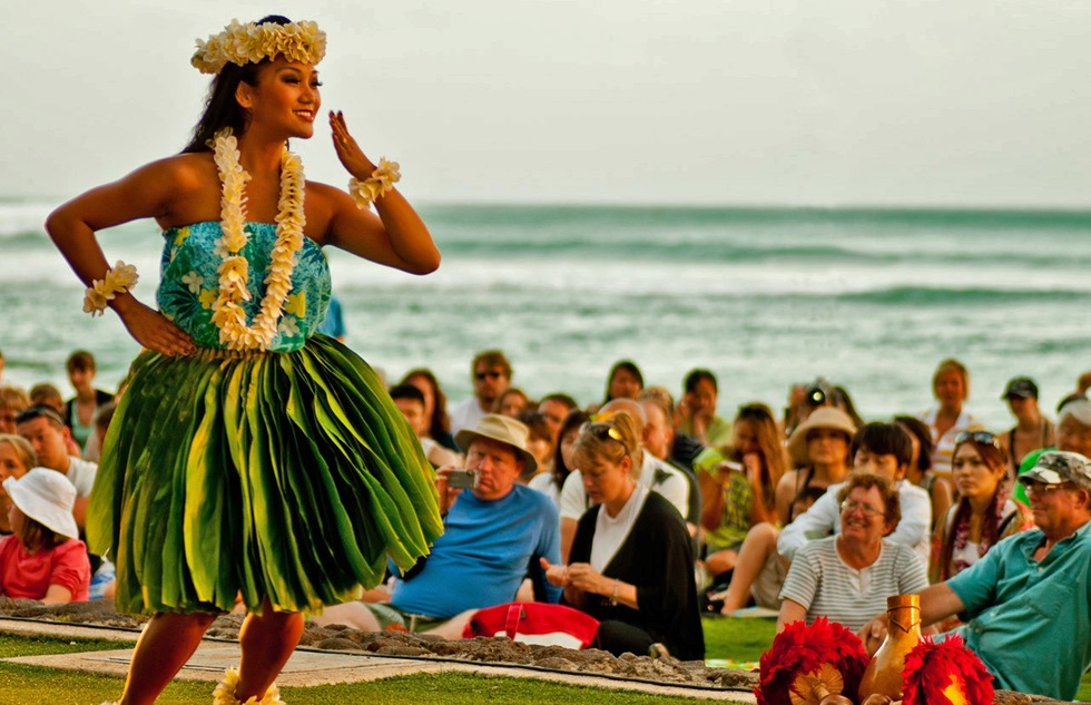 Hula demonstration in Honolulu