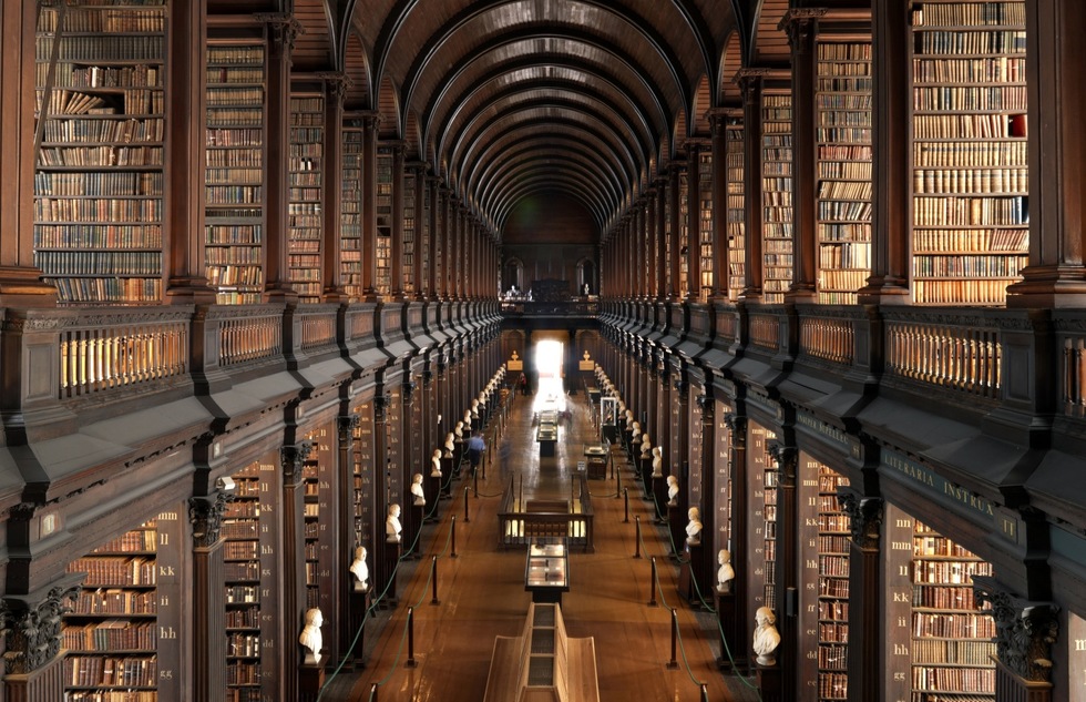 Trinity College's Long Room in Dublin