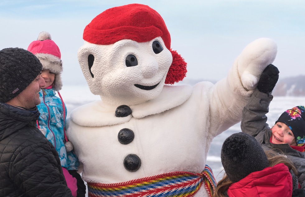 Bonhomme at Quebec City's annual winter carnival
